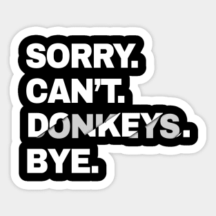 Donkey Sticker